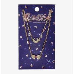 Sailor moon 2x kawaii necklace set
